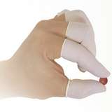 Cleanroom Dissipative White Nitrile Finger Cots, Large, 5 Gross (720) per Package redirect to product page